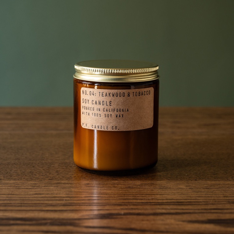 P.F. Candle Co. Teakwood & Tobacco candle