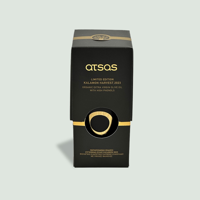Atsas Gold Limited Edition olive oil box