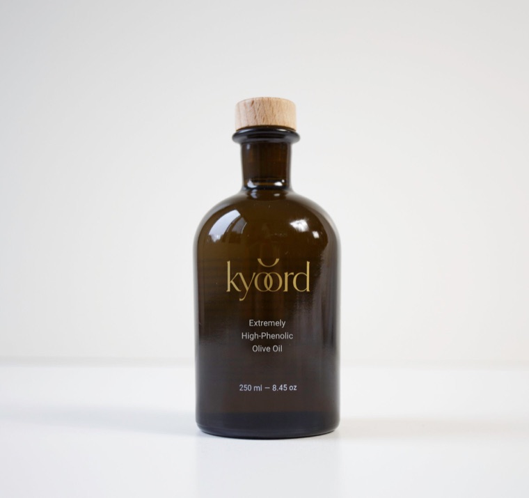 kyoord high-phenolic olive oil bottle